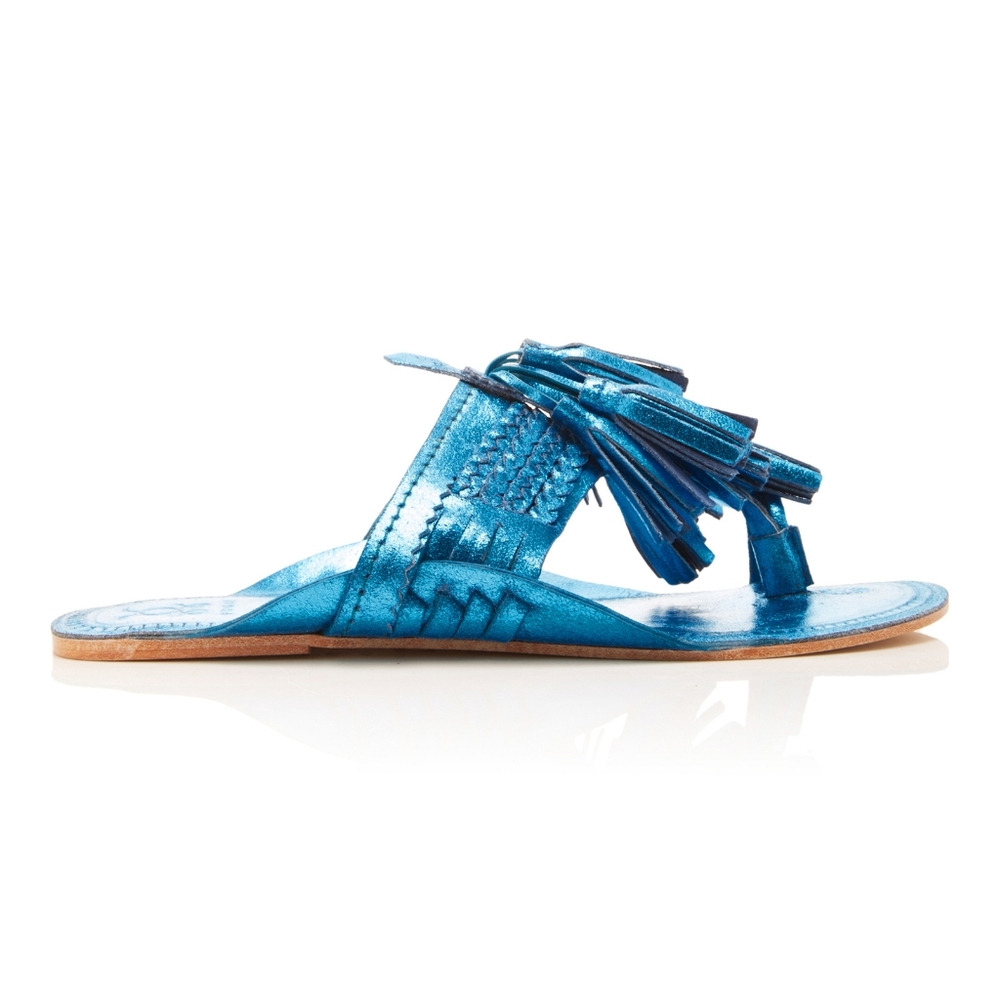 Figue metalic blue sandals